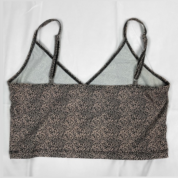 Cheetah Print Vneck Crop Tank - Picture 2 of 6